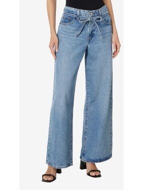Levi's XL Straight Tie-Waist Wide Leg Jeans - Size 27/31  🩵